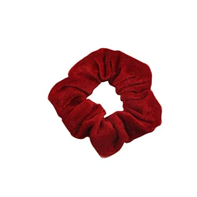 Image of Pack of 2 Velvet Scrunchies (Red)