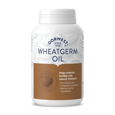 Image of Dorwest Herbs Wheatgerm Oil Capsules for Dogs and Cats 200