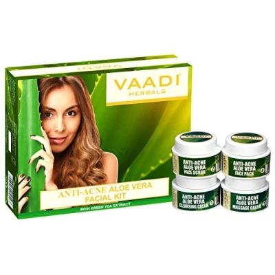 Image of Vaadi herbal Aloe Vera Facial Kit With Green Tea Extract 1 x 70 gm