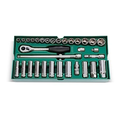 Image of SATA ST09902SJ 33 Pieces 3/8 Drive 6 Point Metric Socket Tray Set