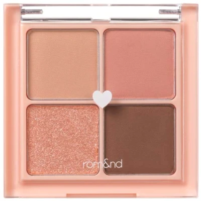 Image of rom&amp;nd Better Than Eyes 4 ColorsㅣMake up Eyeshadow PaletteㅣWarm Natural Cosmetic Eye ShadowsㅣK beauty Korean Cosmetics 6g/0.21oz (01 DRY MANGO TULIP)