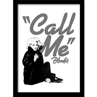 Image of Blondie Call Me Framed 30 x 40cm Print, MDF, Multi Colour, 42 32 2.4 cm