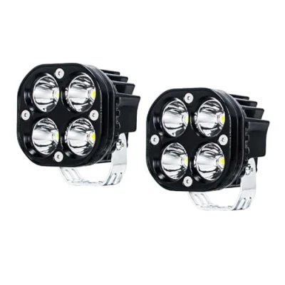 Image of WELLIT 40W 12V/24V LED Work Lights, 3 Inch, Black, Compatible with Car, Motorcycle, Tractor, ATV, UTV, Bus, Truck, SUV, Boat, 4x4