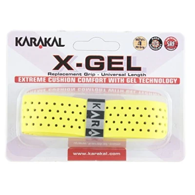 Image of Karakal X Gel Replacement Grip Tennis Badminton Squash (Yellow)