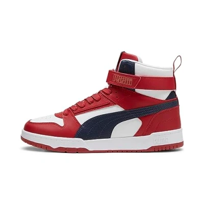 Image of Puma Unisex Adults Rbd Game Sneakers, White New Navy Club Red, 7.5 UK