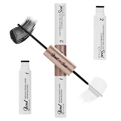 Image of Lash Bond And Seal Long Lasting Strong Hold Waterproof 2 In 1 Cluster Eyelash Glue For DIY Extensions, Individual 48h Lashes False Eyelashes