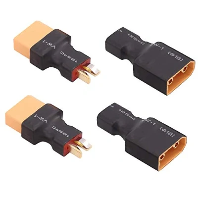 Image of Onpro Yiqigou 2 Pairs Deans T Type Male Female Plug Connector to XT90 Conversion Adapter