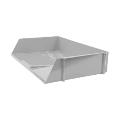 Image of Deflecto A4 Essential Wide Letter Tray in Timeless Grey Organiser Paper Holder Storage Trays CP028YTGRY