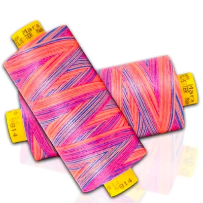 Image of Mara Multicolour Sewing Thread Gutermann Multi Colour 30 2 Spools, 300m (Colour 9814)