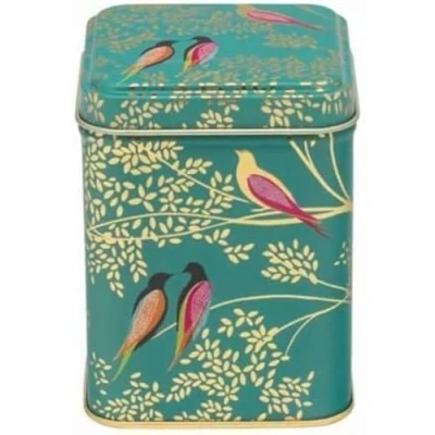Image of Sara Miller Small Square Green Bird Tin