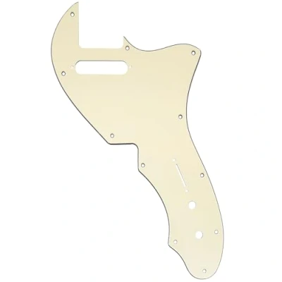 Image of Musiclily Pro 11 Holes Guitar Pickguard For USA Fender 69 Tele Thinline Style Electric Guitar, 3Ply Cream