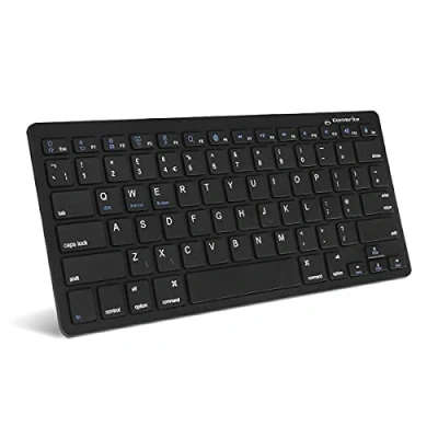 Image of Combrite Ultra Slim Bluetooth Keyboard Compatible with iPad 10.2 inch/iPad Air/iPad 9.7 Pro/iPad Mini, iPhone and Other Enabled Devices Including iOS, Android, Windows, Black