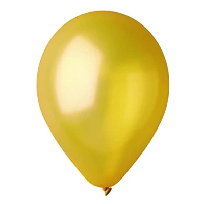 Image of Pack 100 balloons pearly in natural latex Premium Quality G120 (Ø 33cm / 13&quot;), gold pearl