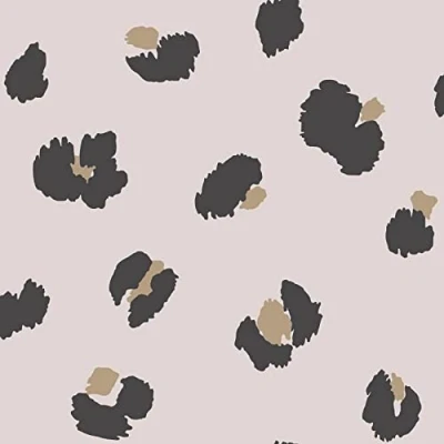 Image of Holden Decor Large Leopard Spot Pink Wallpaper 13031 Tropical Animal Skin
