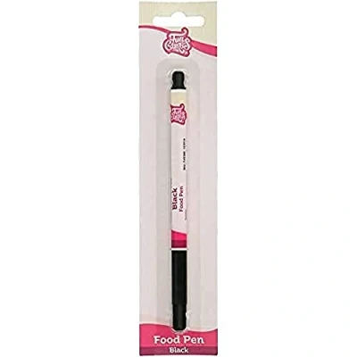 Image of FunCakes Food Pen Black: Writer with 100% Edible Ink, Flexible Tip for both thick and thin lines.Great personalizing your treats Messages, Quick drying time, Halal certified