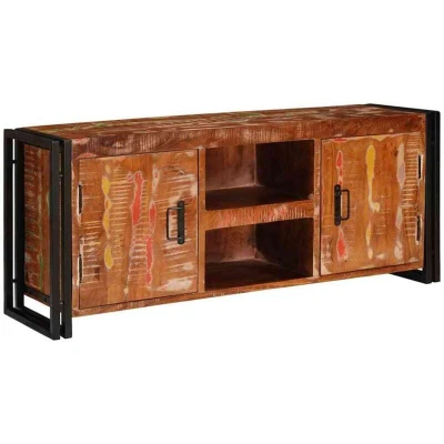 Image of Tv Cabinet Multicolour 120 x 30 50 cm Solid reclaimed wood Vidaxl