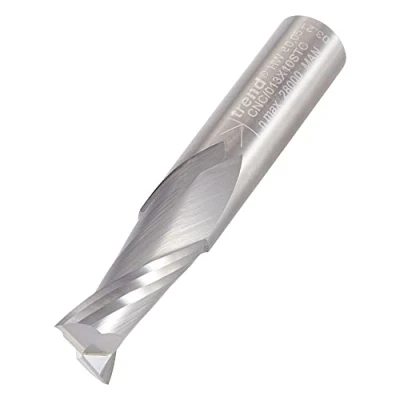Image of Trend CNC Spiral Up Cut Router Cutter, 10mm Shank, Diameter &amp; 22mm Length, Solid Tungsten Carbide, CNC/013X10STC