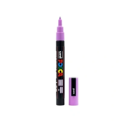 Image of UNI ball 186538 POSCA Marker with Fine Bullet Tip 0.9 1.3 mm Line Width Lavender, Purple