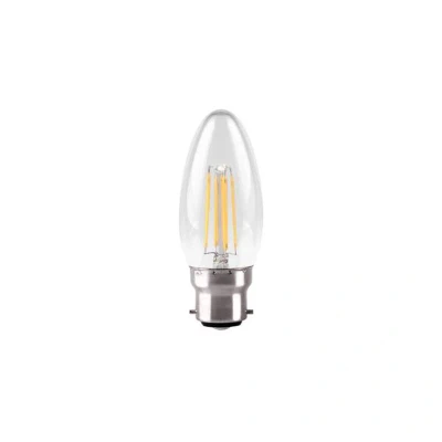 Image of Dimmable B22 LED Filament Candle Clear 4.2W Kosnic