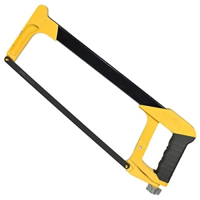 Image of 12 300mm Heavy Duty Hacksaw Frame and Blade with 24 TPI Saw Cutter Cutting