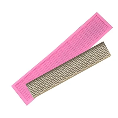 Image of Reland Sun Basket Weave Silicone Fondant Mould Cake Tools Chocolate Molds Sugarcraft