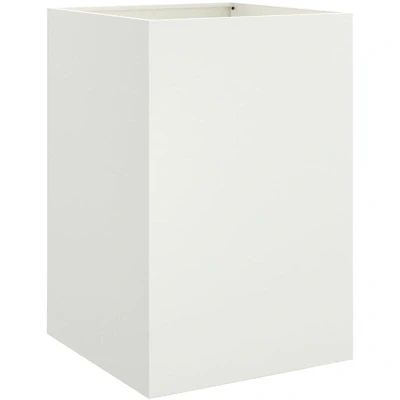 Image of vidaXL Planter White 52x48x75 cm Steel
