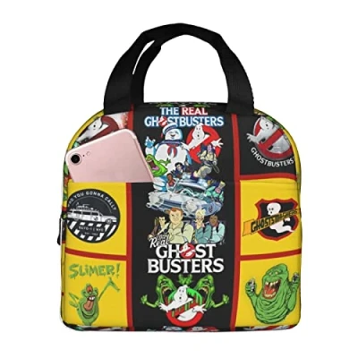 Image of Ghstsobs Lunch Bag For Men/Women, Insulated Reusable Box Leakproof Cooler Tote Freezable Office Work Picnic Beach