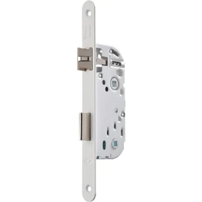 Image of Vachette D23R A40/B/SF Reversible, White NF Level 2 Certified Condamnation Lock Round End Header 40 mm Axle for Bathroom Door, Toilet and W/C