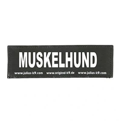 Image of Interchangeable Patches, 1 pair, MUSKELHUND, Size: Large, Black