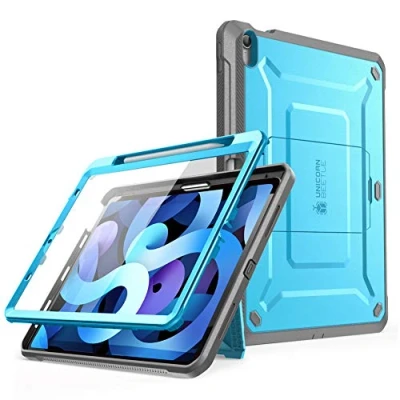Image of SUPCASE Unicorn Beetle Pro Series Rugged Kickstand Case for 10.9 Inch iPad Air 4 (2020)/5 (2022), Blue