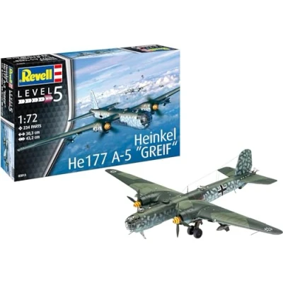 Image of Revell 03913 Heinkel He177 A 5 &quot;Greif&quot; 1:72 Scale Unbuilt/Unpainted Plastic Model Kit