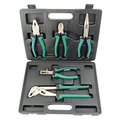 Image of Mannesmann Professional Pliers Set Includes Water Pump Plier (5 Pieces)