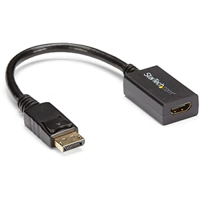 Image of StarTech.com DisplayPort to HDMI Adapter DP 1.2 Video Converter 1080p Monitor/TV/Display Cable Dongle Passive Latching Connector (DP2HDMI2)