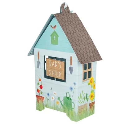 Image of Hallmark Fathers Day Card for Dad, 3D &amp; Pop Up Dad&#039;s Shed Design, Keepsake, Blue