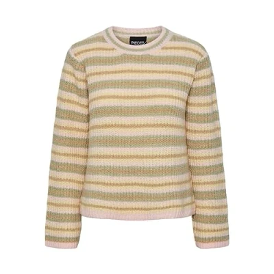 Image of PIECES Women&#039;s Pcnischa LS O Neck Knit Bc Sweaters, Swamp, M