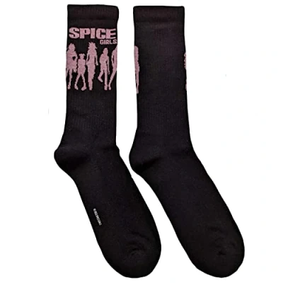 Image of SOCKSHOP Music Collection 1 Pair The Spice Girls Cotton Socks Silhouette Black One Size