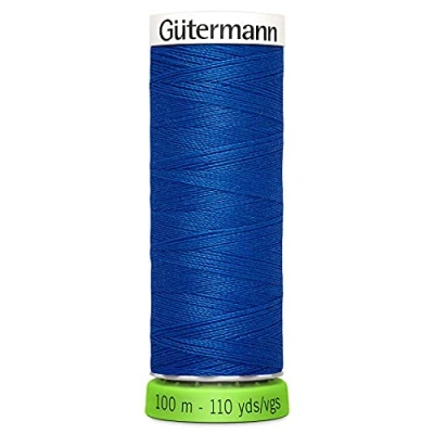 Image of Gutermann 723860 315 Sew All 100% Recycled Polyester Thread 100mtr, Colbalt Blue, OSFA