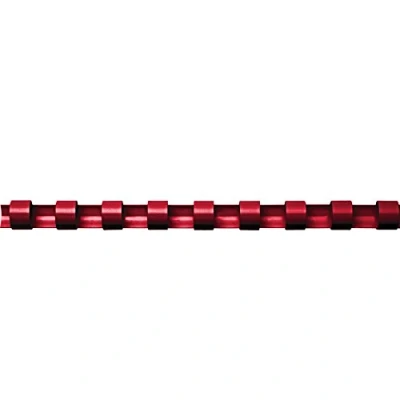 Image of Fellowes 10 mm A4 Plastic Binding Combs Red, Pack of 100