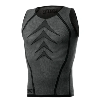 Image of Biotex Summerlight Breathable Vest for Men Cycling and Running, Technical Sports Underwear Ideal Summer, Black, Size I (XS M)