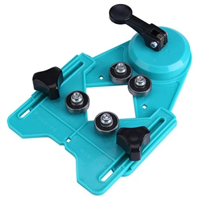 Image of Drill Bit Hole Locator Adjustable 1.57&quot; 3.15&quot; for Cceramic Glass Marble Saw Core Guide Jig Fixture With Vacuum Base Sucker