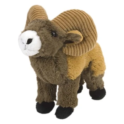 Image of Wild Republic Bighorn Sheep Plush, Cuddlekins Cuddly Soft Toys, Kids Gifts, 20 cm,Brown