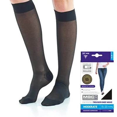 Image of Neo G Energizing Compression Socks for Women Circulation spider or varicose veins, swollen legs, feet, ankles, tired and aching legs Black XL