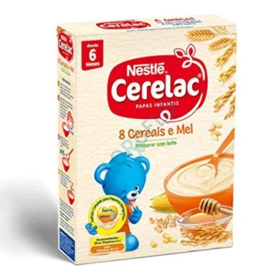 Image of Milk Porridge with 8 Cereals and Honey, Country of Origin Portugal, 250g CERELAC Cereais E Mel