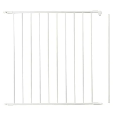 Image of Safetots Multi Panel Fire Surround, Extension Panel, Metal, 72cm, White, for Child and Pet Safety Barrier Guard