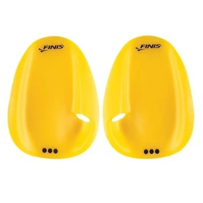 Image of FINIS Unisex (Floating) Agility Paddle Floating Large, Yellow, L UK