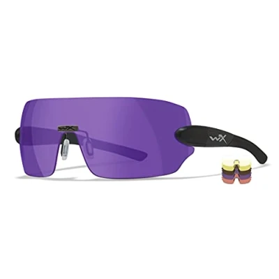 Image of Wiley X │ WX DETECTION Safety Glasses Men Shooting Tactical Military Airsoft Sport Sunglasses Perfect for Running Biking Outdoor Hiking