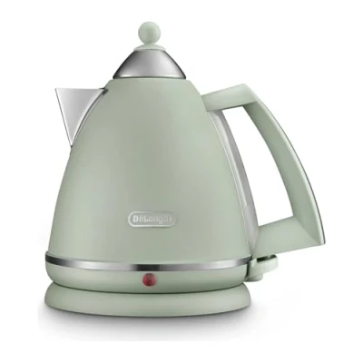 Image of De&#039;Longhi Argento Flora KBX3016.GR Kettle with 1.7L Capacity, 360 Swivel Base &amp; cord storage, Green