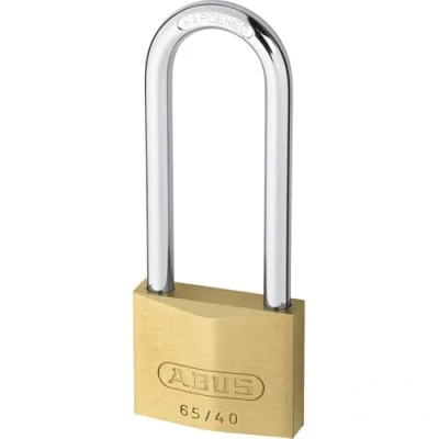 Image of ABUS 12635 60mm Long Shackle Brass Padlock with 6304 Alike Keyed