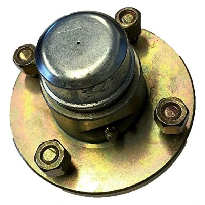 Image of Unbraked Trailer Wheel Hub, 4&quot; PCD, 4 Stud, 1&quot; 44643 bearings, 3/8 studs, inch