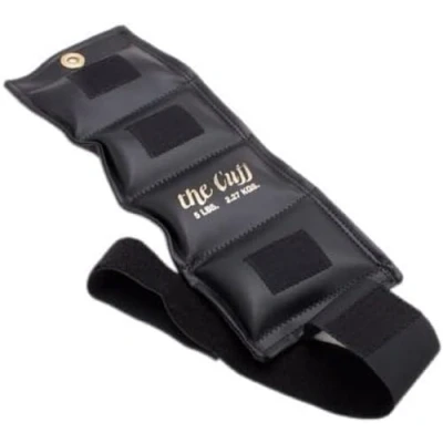 Image of CanDo Weight cuff wrist and ankle weights 2.3 Kg, black alternative to dumbbells